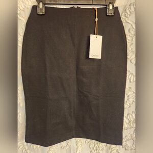 NEW Quince Ultra Stretch Ponte Pencil Skirt Women's Size XS Black Business Work